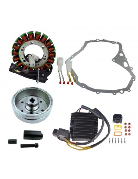 Kit Stator Rotor Regulator Rectifier Mosfet Cover Gasket Suzuki LTF400 Eiger OEM 32101-38F00 32102-38F00 32102-38F01