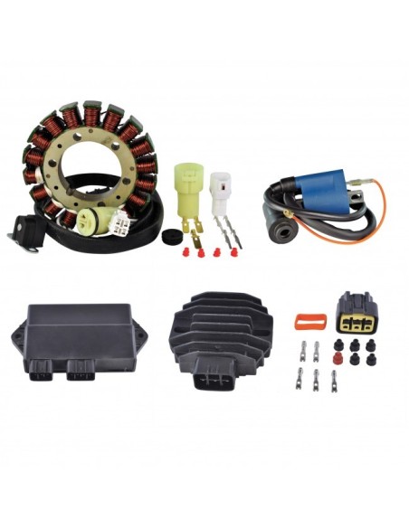 Kit Stator Ignition Coil CDI Unit Regulator Rectifier Yamaha 400 Kodiak 2000-2001