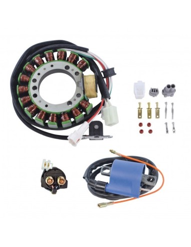 Stator Bobine HT Relais Démarreur Yamaha 400 Kodiak OEM 3HN-85510-10-00 4GB-85510-00-00 3AY-81940-00-00 3GD-82310-10-00