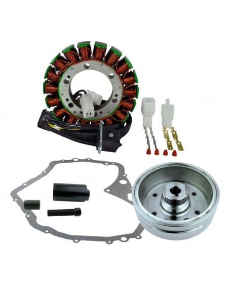 Kit Stator Magneto Flywheel Stator Cover Gasket Suzuki LTF400 Eiger OEM 32101-38F00 32102-38F00 32102-38F01
