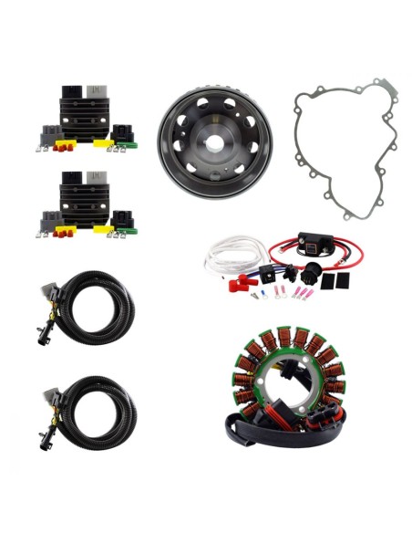 900W SPLYT Stator Flywheel Regulator Dual Battery Isolator Polaris Ranger 900 1000XP RZR900XP RZR1000 OEM 4017285 4018494