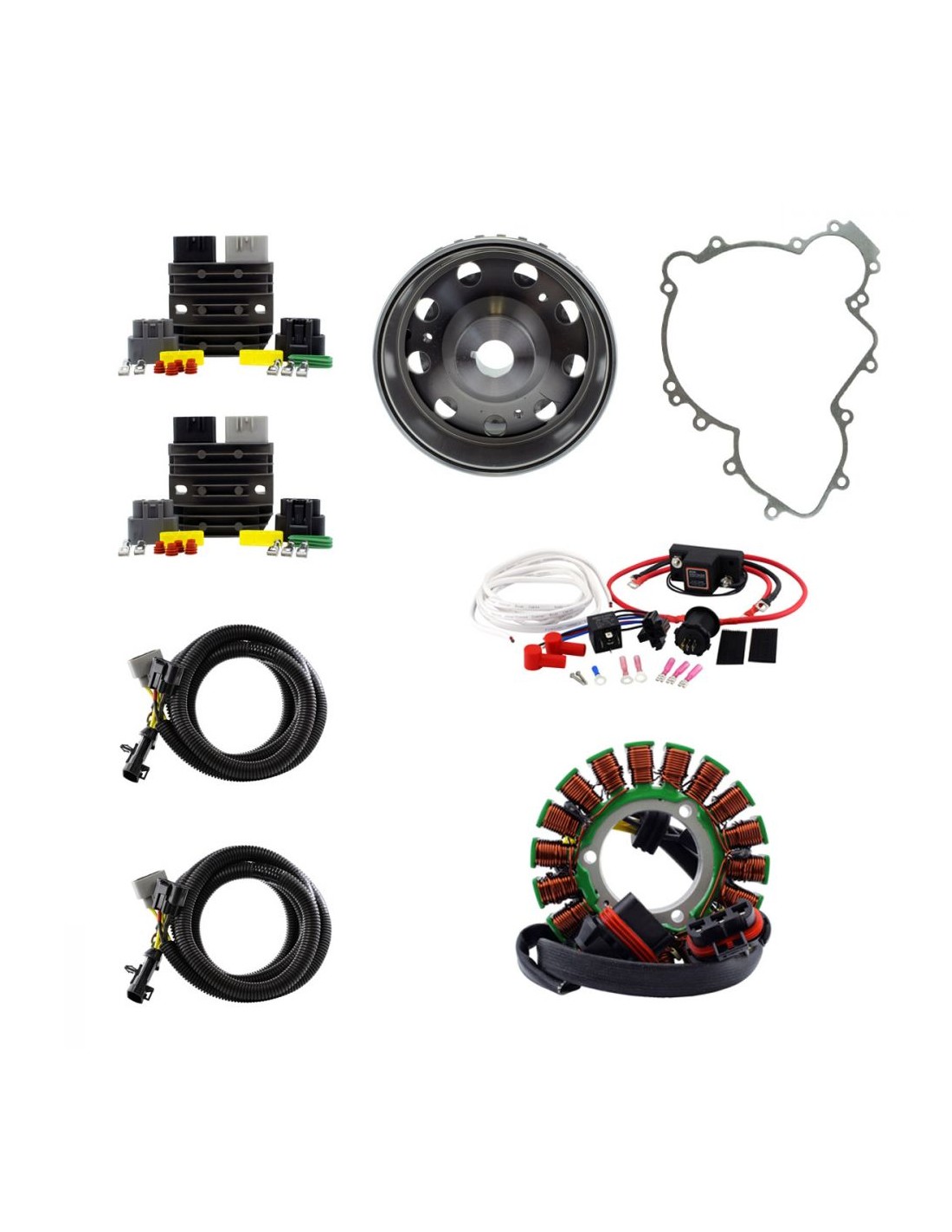 900W SPLYT Stator Flywheel Regulator Dual Battery Isolator Polaris