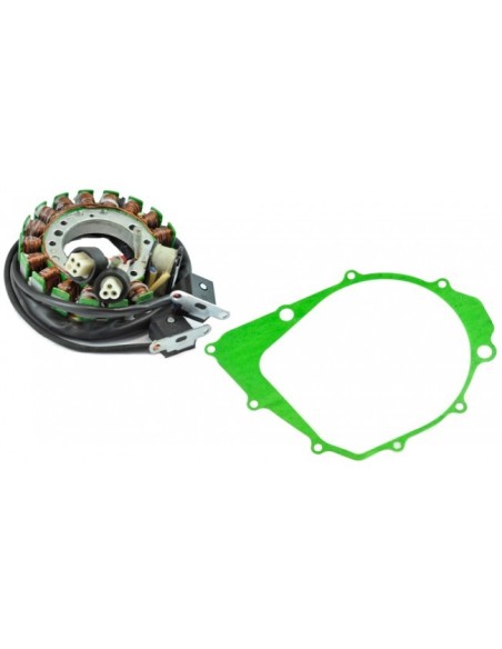 Kit Stator + Stator Crankcase Cover Gasket Yamaha 350 Warrior 350 Big Bear OEM 1YW-85510-21-00 2NL-85510-20-00 2XK-85510-20-00